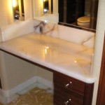 light onyx bathroom
